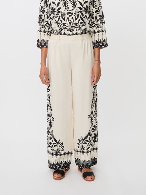 Mapelyssa Floral Border Trousers