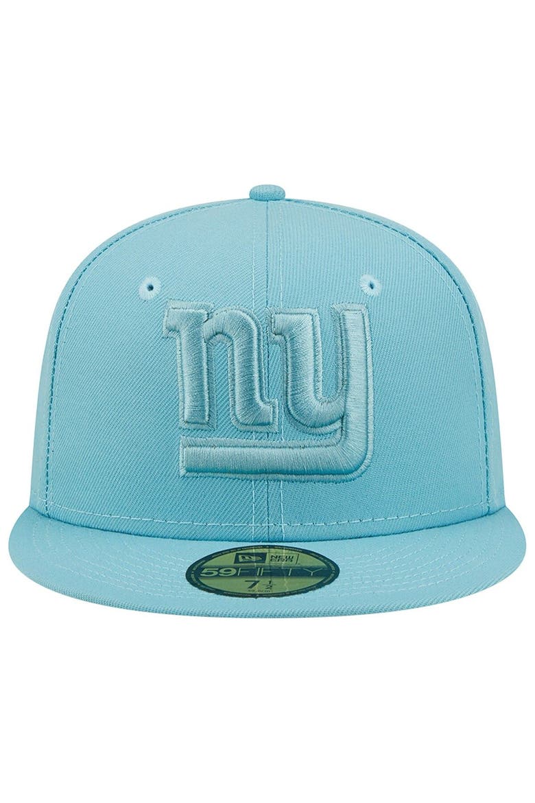 Men's New Era Aqua New York Giants Color Pack 59FIFTY Fitted Hat, Alternate, color, Blue