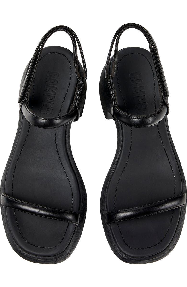 Camper Thelma Platform Slingback Sandal, Alternate, color, Black