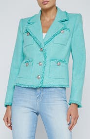 L'AGENCE Sylvia Metallic Blazer