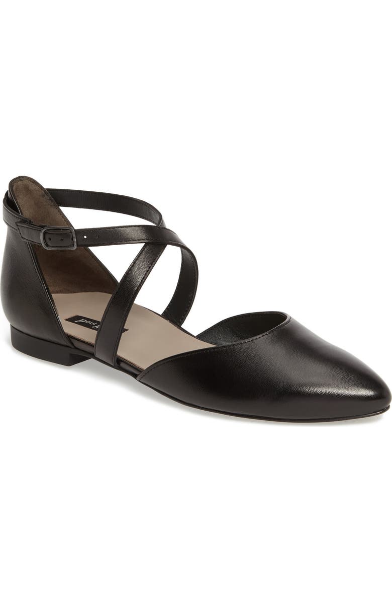 Paul Green Margo Cross Strap Flat, Main, color,