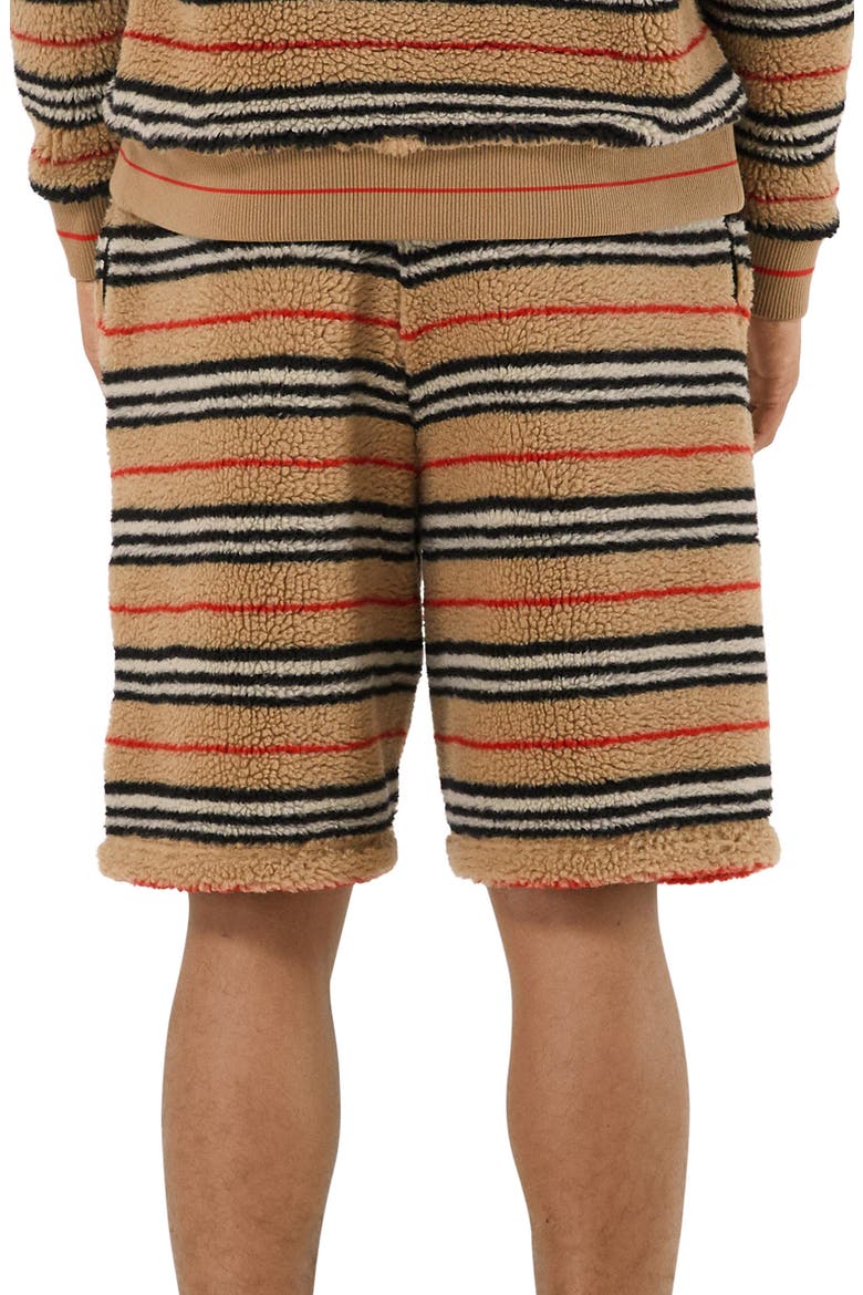 Howell Stripe Fleece Shorts, Alternate, color, ARCHIVE BEIGE IP S