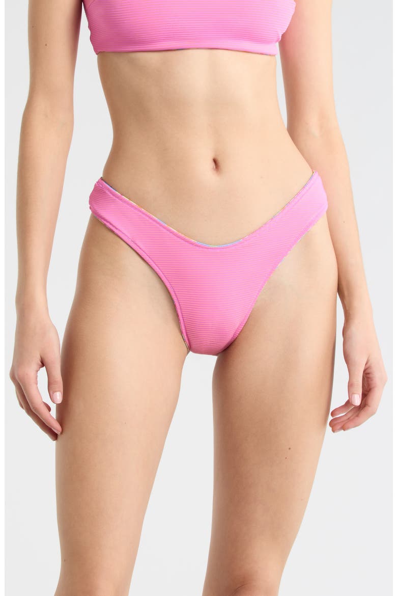 Malibu Cove Reversible Bare Bikini Bottoms, Alternate, color, BLUE