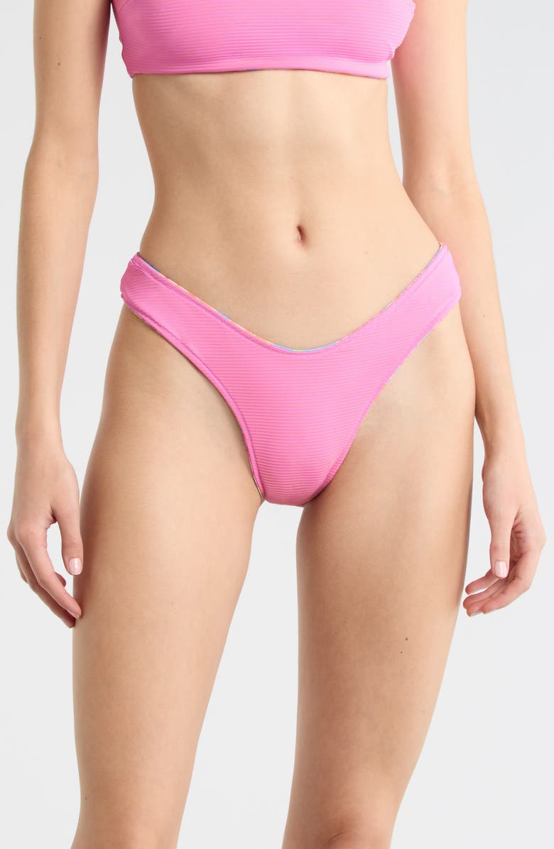 Rip Curl Malibu Cove Reversible Bare Bikini Bottoms, Alternate, color, Blue