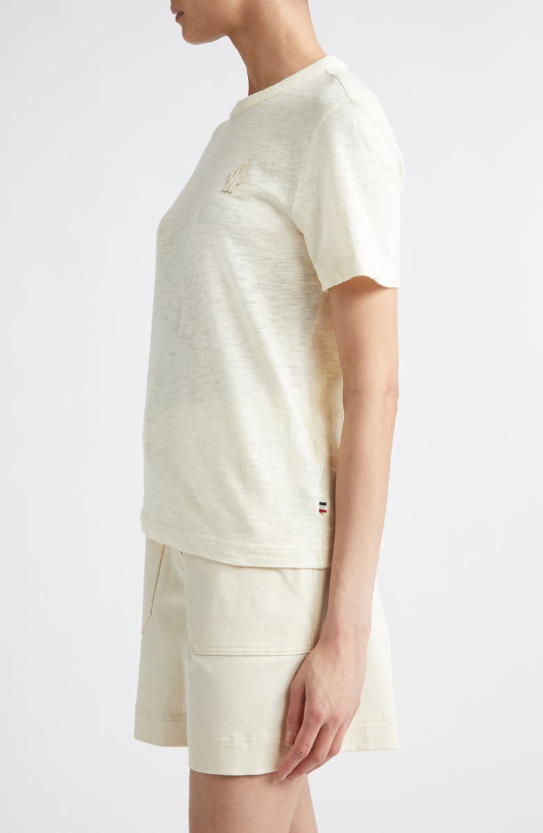 Moncler Grenoble Logo Patch T-Shirt, Alternate, color, Pale Ivory