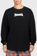 PLEASURES Bulldog Heavyweight Long Sleeve Graphic T-Shirt