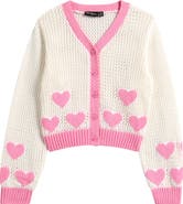 Rock Your Kid Kids' Heart Cotton Cardigan