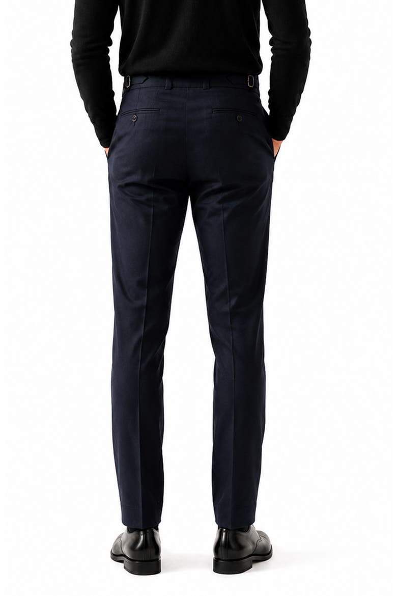 Marthyr Pleated High Waist Trouser Pants, Alternate, color, BLUE
