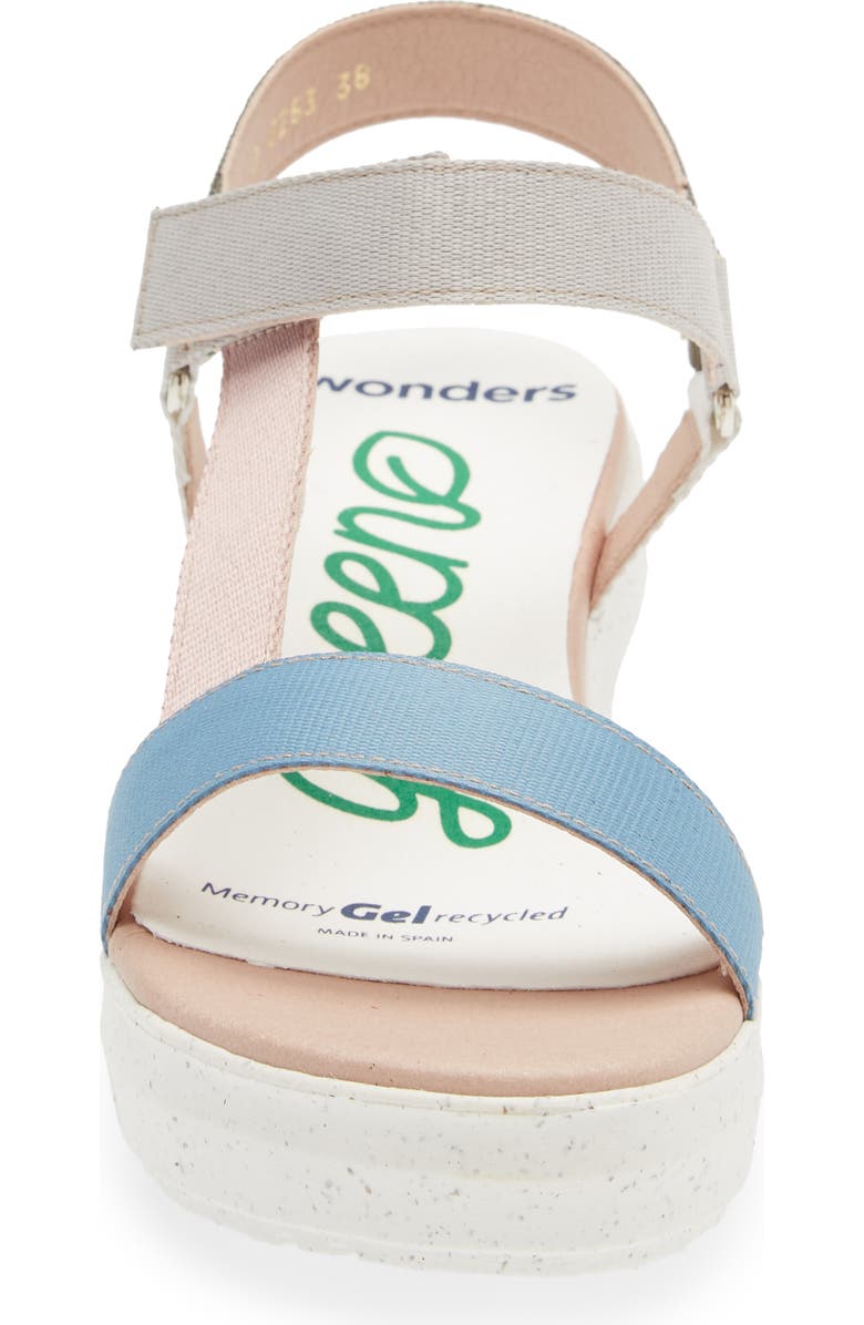 Wonders Nepal Platform Wedge Sandal, Alternate, color,