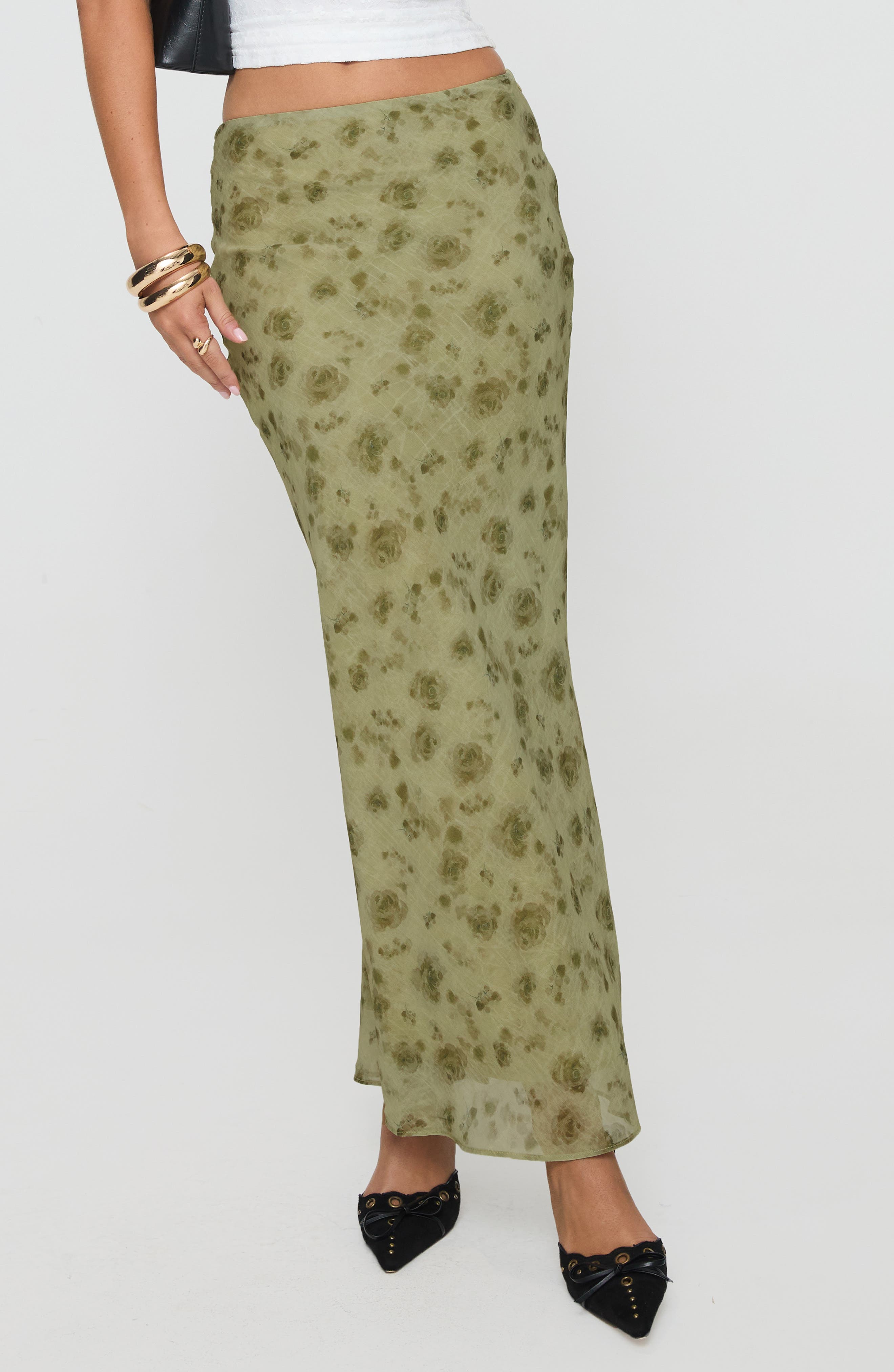 Piazia Chiffon Maxi Skirt