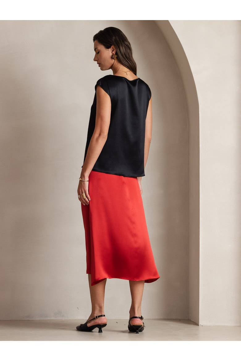 19Momme Silk Casual Sleeveless Top, Alternate, color, Black