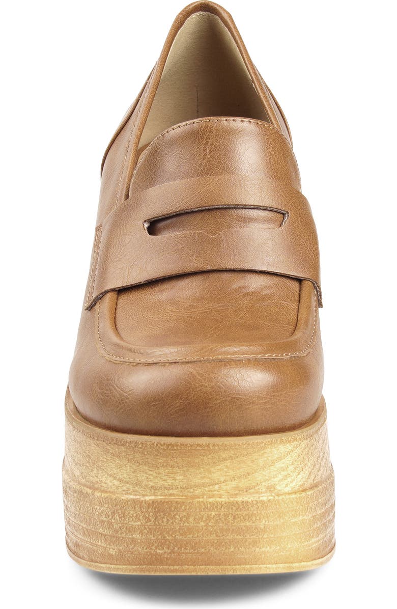 Candie's Ace Platform Pump, Alternate, color, Tan Faux