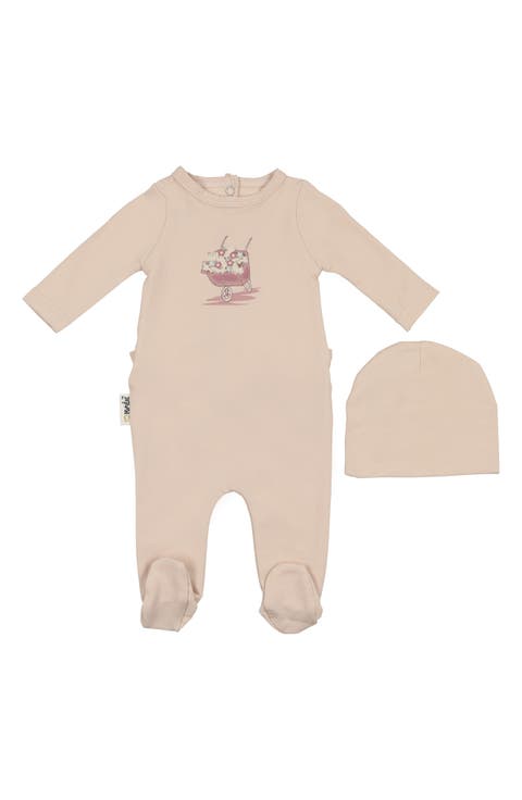 Whimsy Wheelbarrow Footie & Hat Set (Baby)