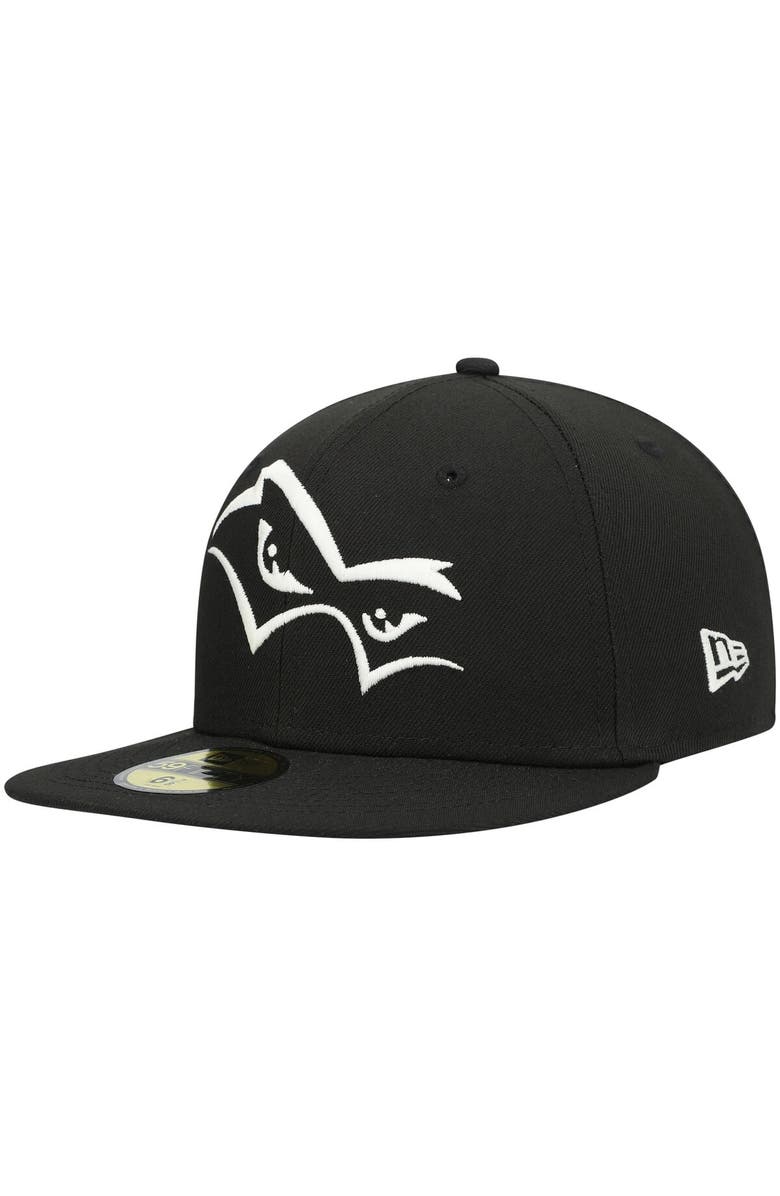 New Era Men's New Era Black Quad Cities River Bandits Authentic Collection Team Alternate 59FIFTY Fitted Hat, Main, color,