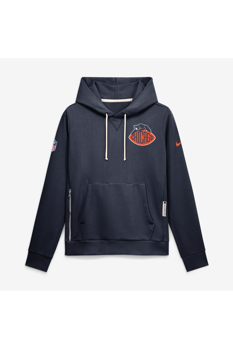 Women's Nike  Navy Chicago Bears 2026 Rivalries Collection Standard Issue Sideline Pullover Hoodie, Alternate, color, Navy