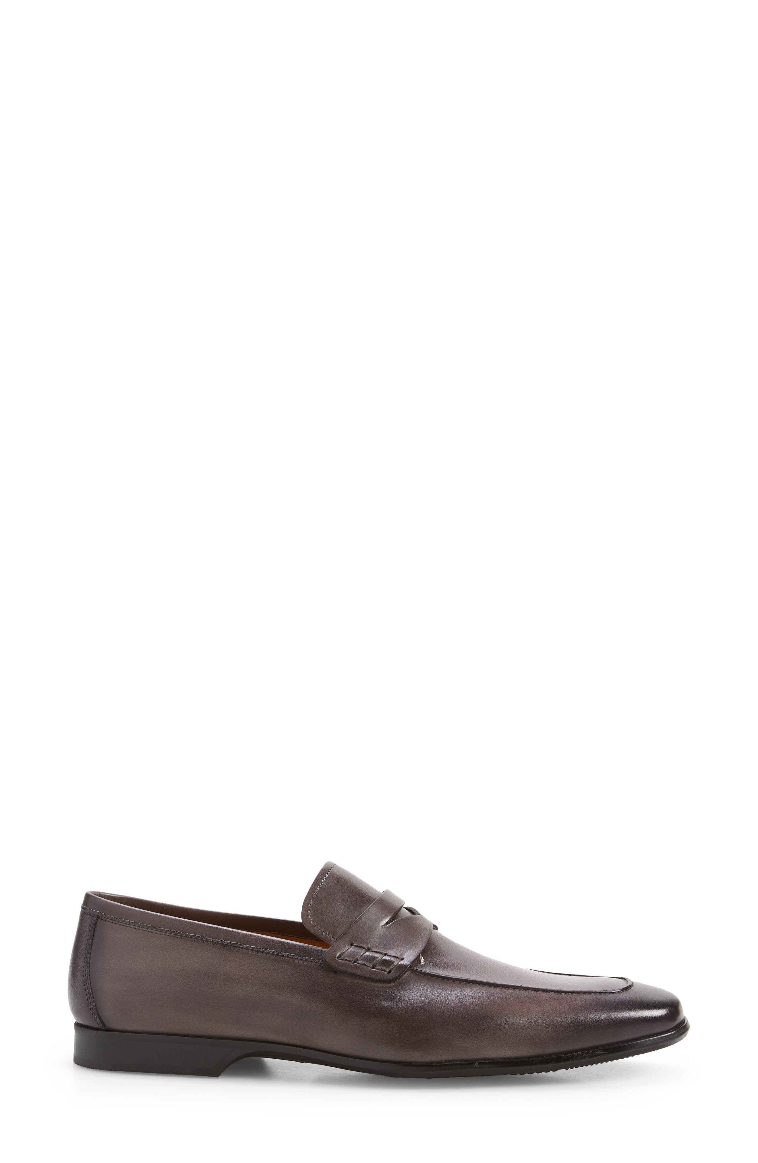 Ramiro II Apron Toe Penny Loafer, Alternate, color, GREY