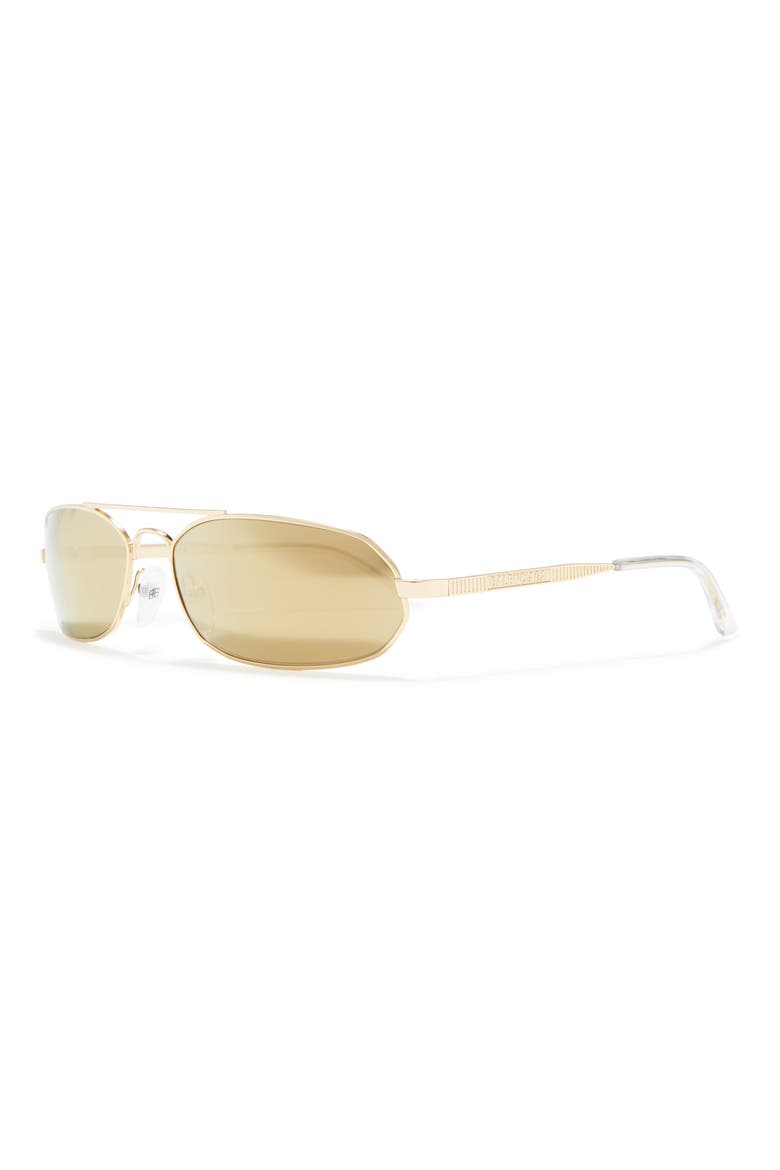 61mm Oval Sunglasses, Alternate, color, GOLD GOLD GOLD/MGO