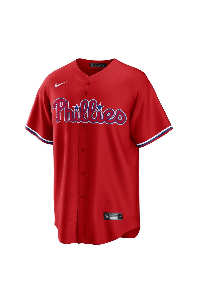 Nike Men's Nike Red Philadelphia Phillies Alternate Replica Team Jersey, Alternate, color,