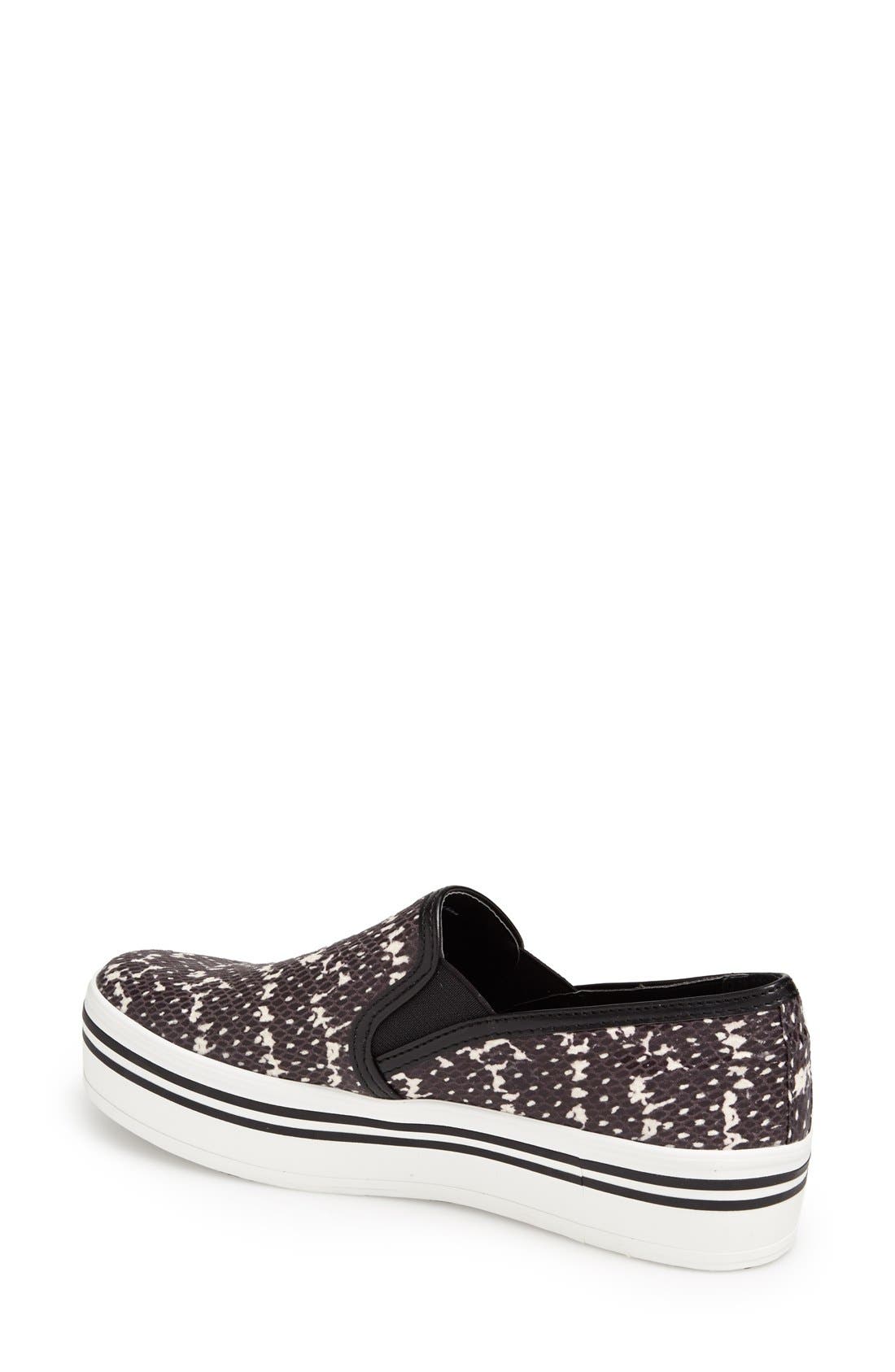 DV by Dolce Vita 'Jinsy' Slip-On Sneaker, Alternate, color, BLACK/ WHITE