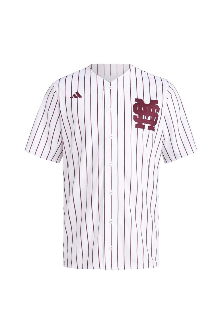 Men's adidas  White Mississippi State Bulldogs Replica Baseball Jersey, Alternate, color, White