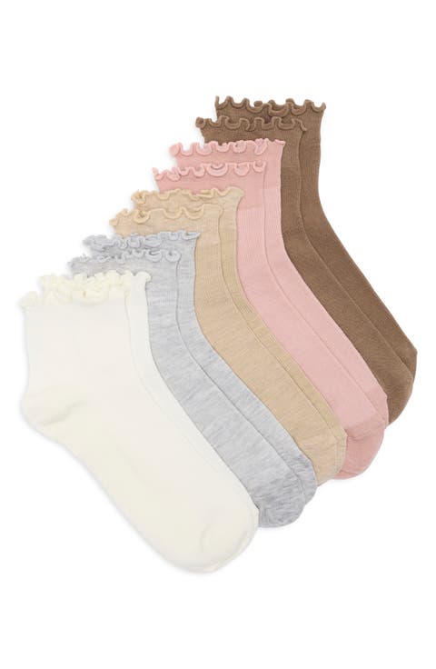LETTUCE EDGE RIBBED QTR 5PK