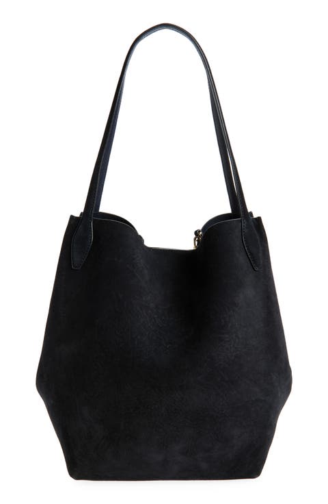 The Shopper Tote in Soft Grain Suede