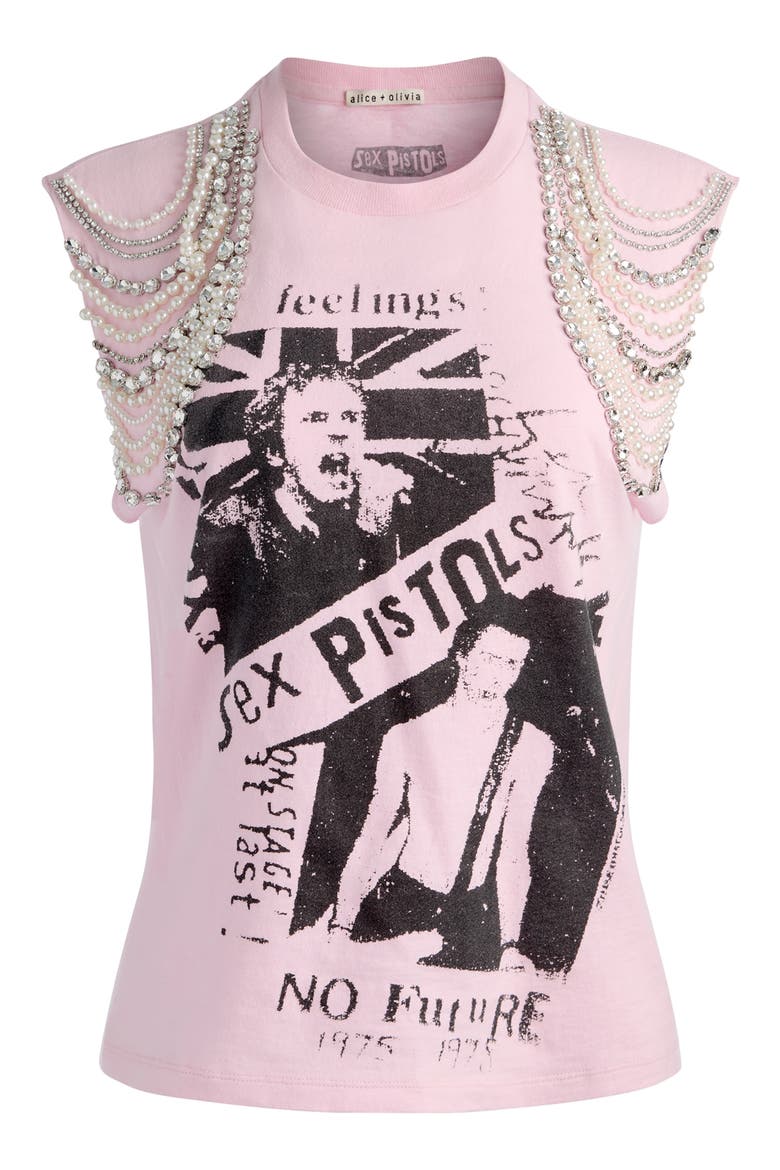 Micah Embellished Muscle T-Shirt, Alternate, color, SEX PISTOLS