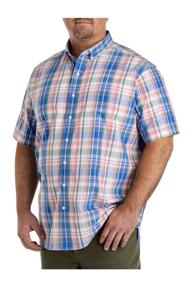 Big & Tall Plaid Sport Shirt, Main, color, MULTI