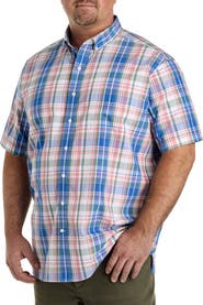Oak Hill by DXL Big & Tall Plaid Sport Shirt