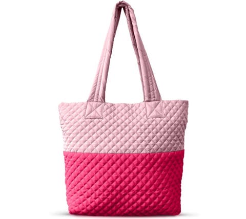 Newport Two-Tone Quilted Tote Bag