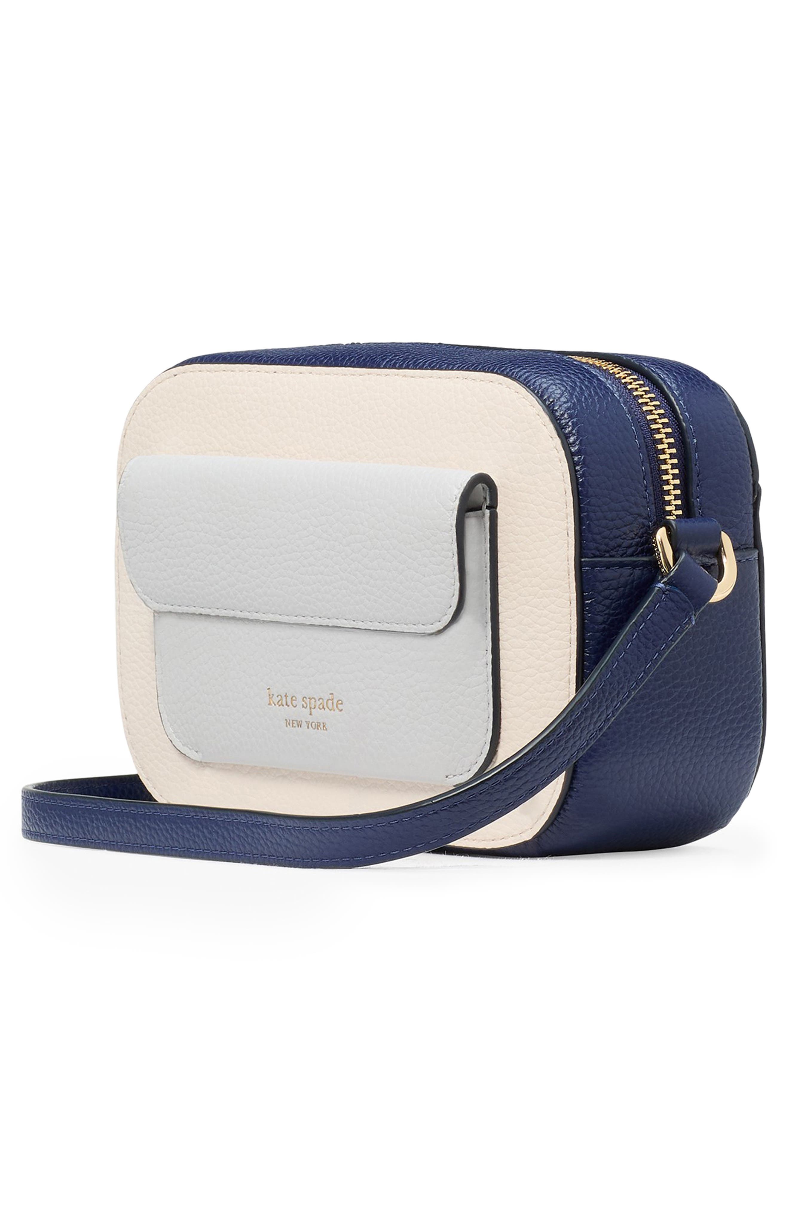 Kate Spade New York ava colorblock leather crossbody bag, Alternate, color, 