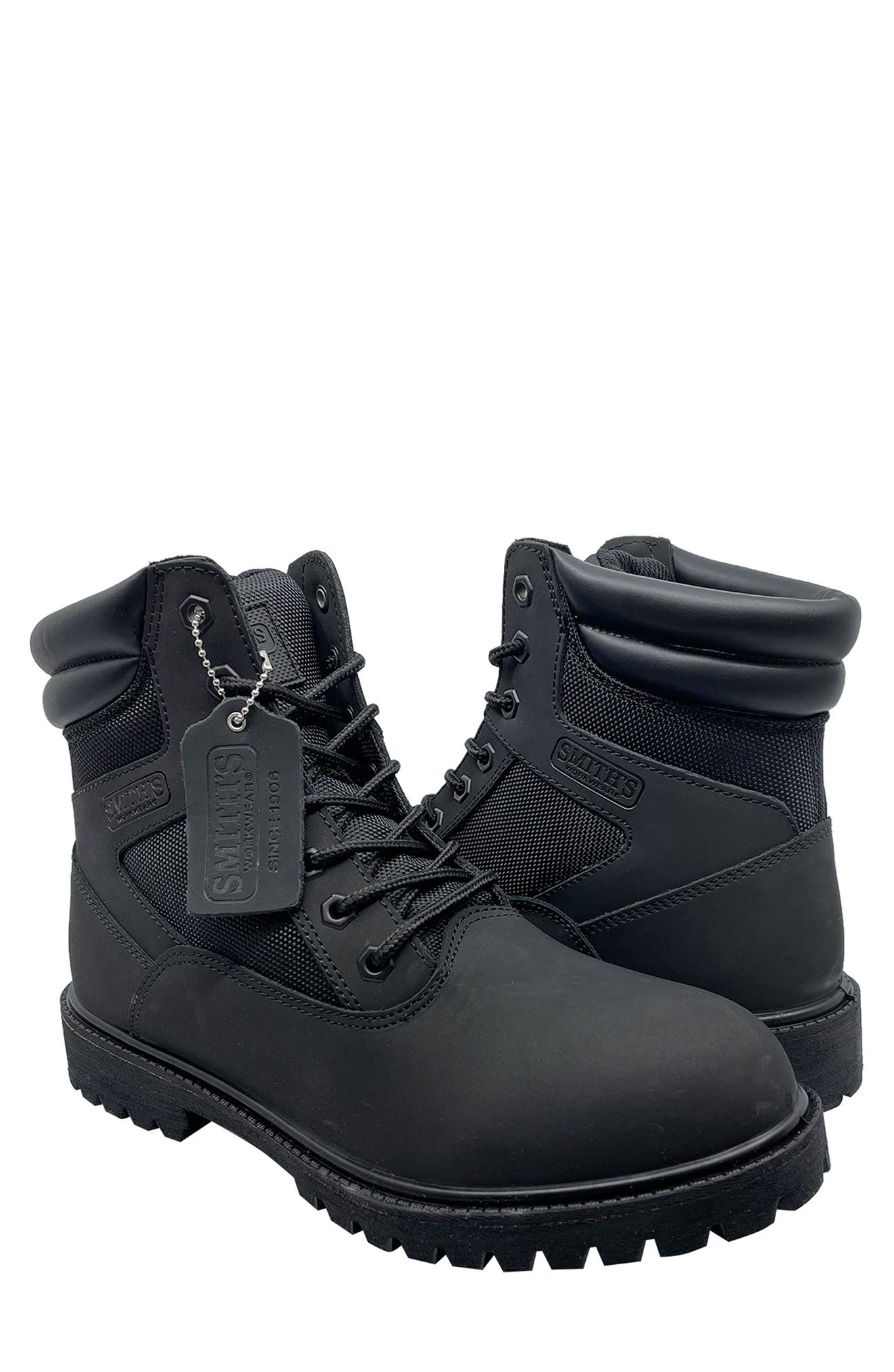 SMITHS WORKWEAR Smiths Premium Waterproof Leather Boot, Alternate, color, 