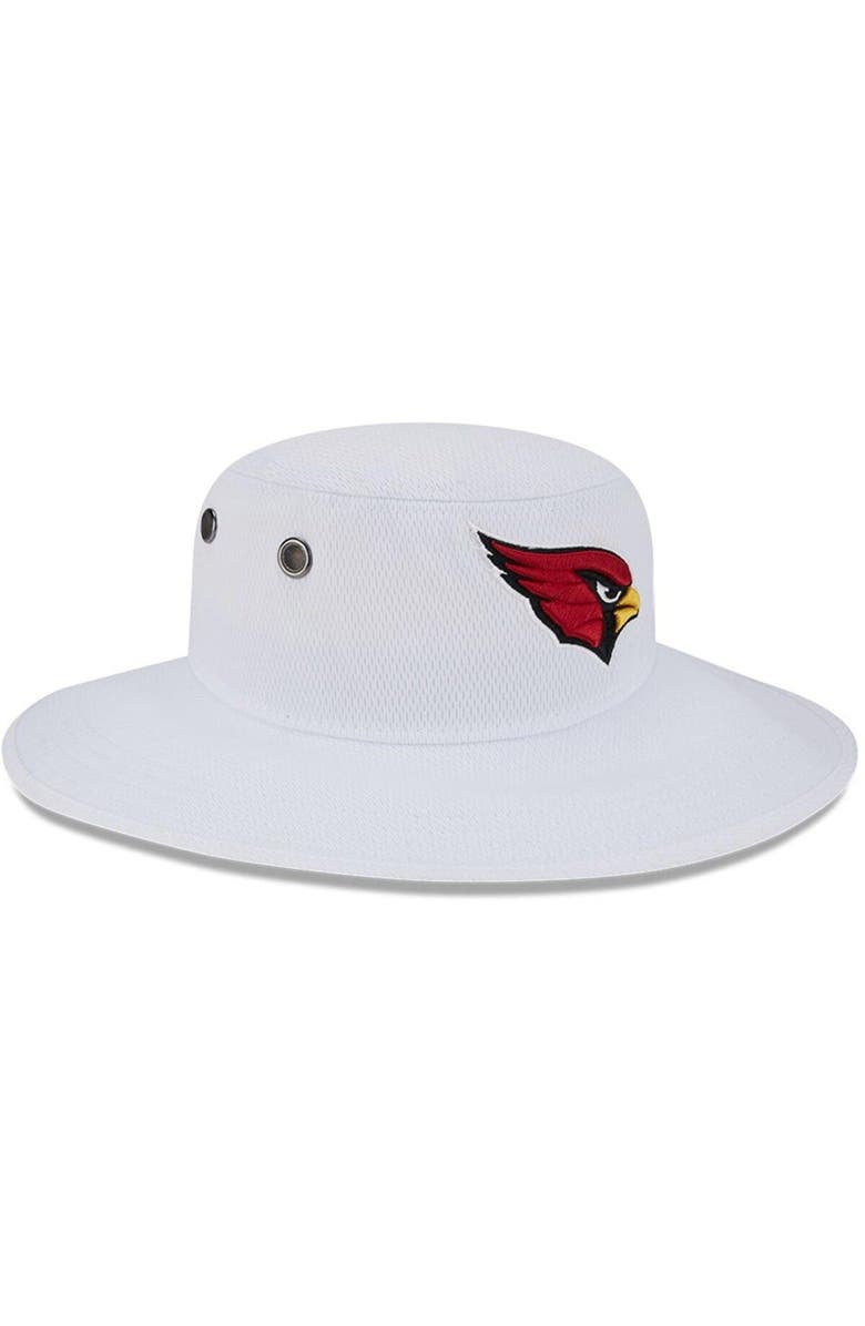 New Era Men's New Era White Arizona Cardinals 2023 NFL Training Camp Panama Bucket Hat, Alternate, color, White
