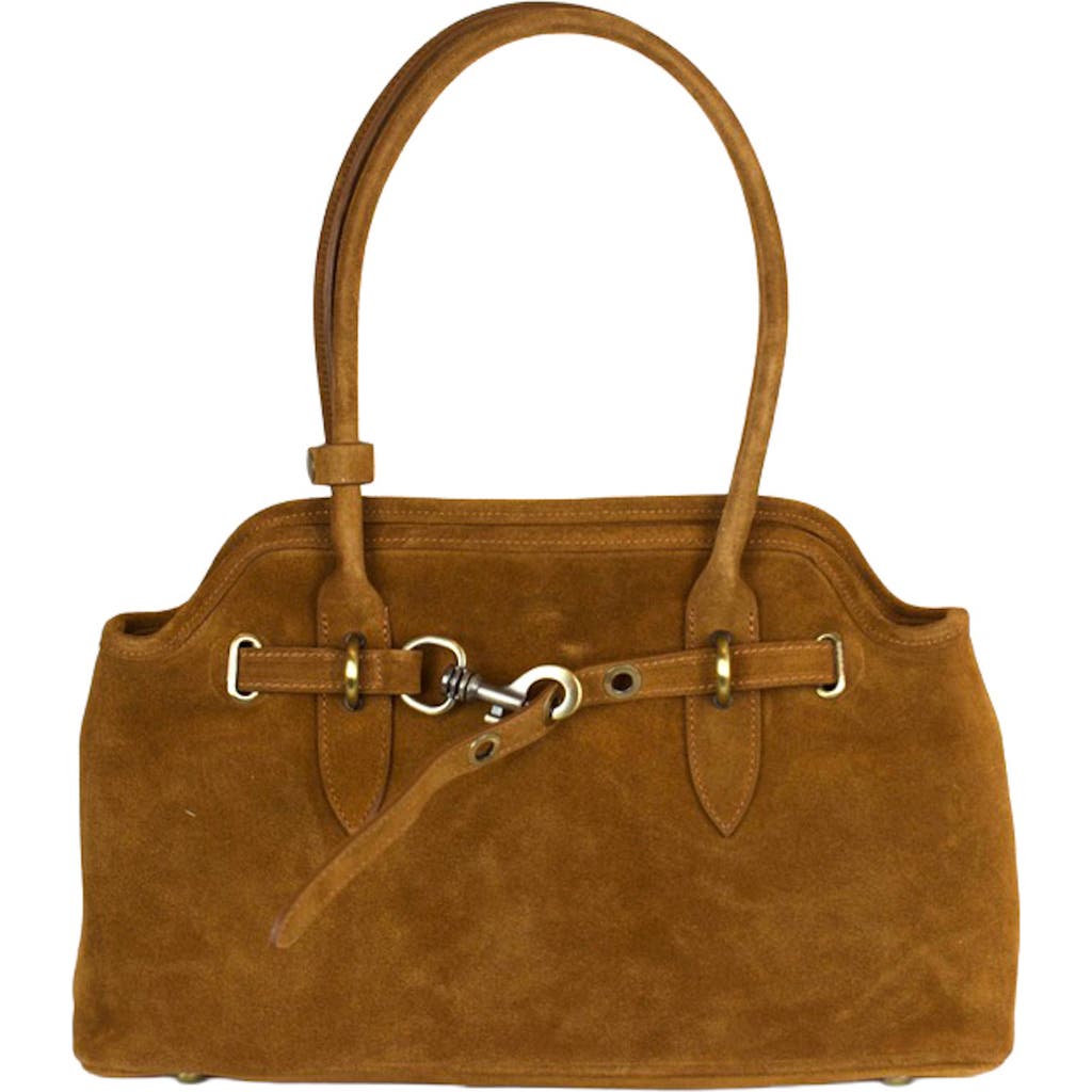 Persaman New York Heather Shoulder Bag In Brown
