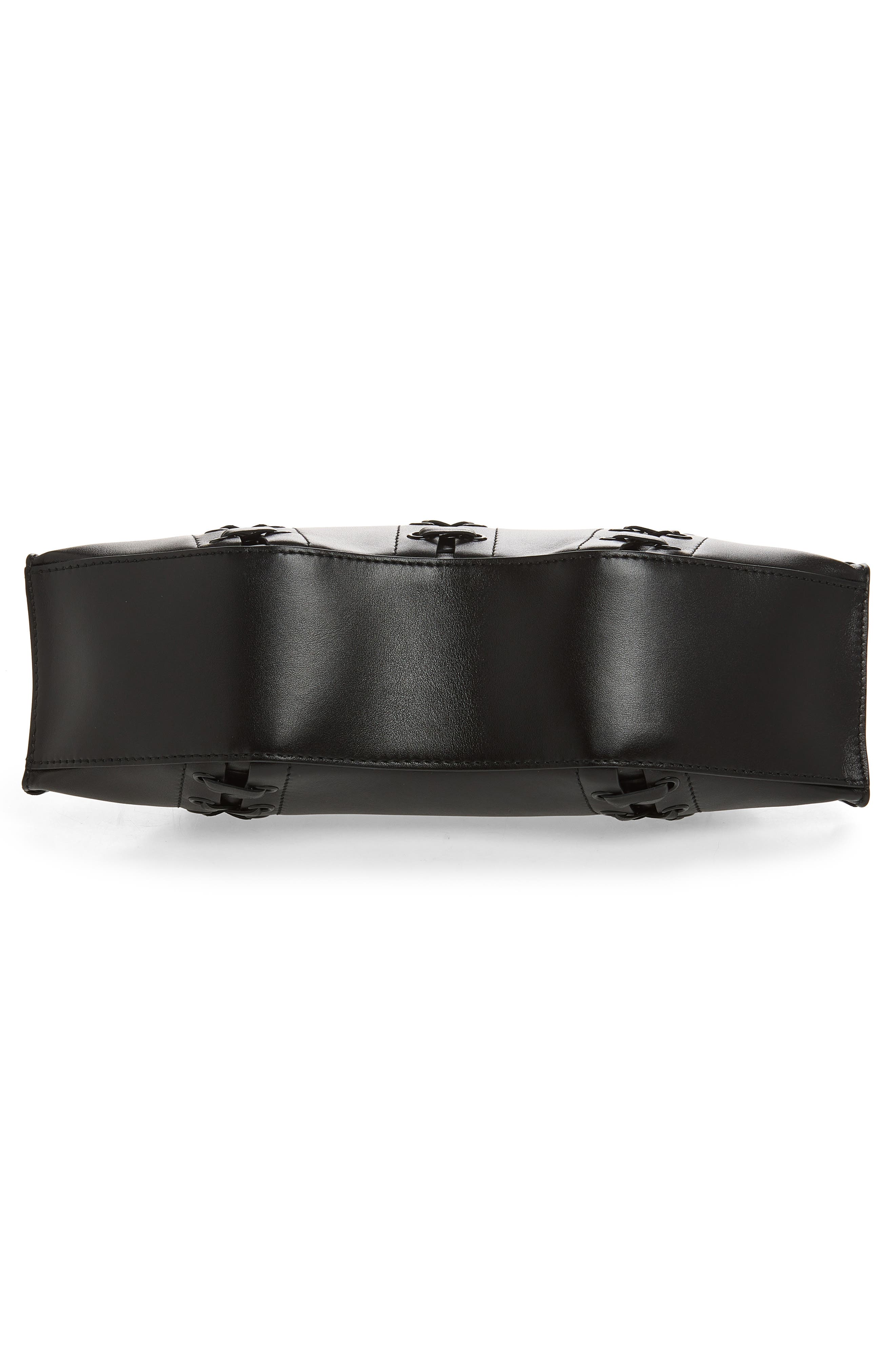 McQueen Manta Clutch, Alternate, color, Black/ Silver