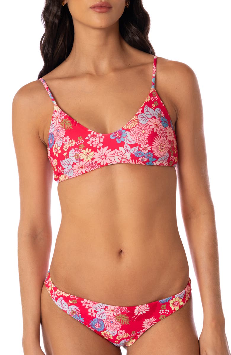 Maaji Flirt Reversible Bikini Bottoms, Alternate, color, Open Pink