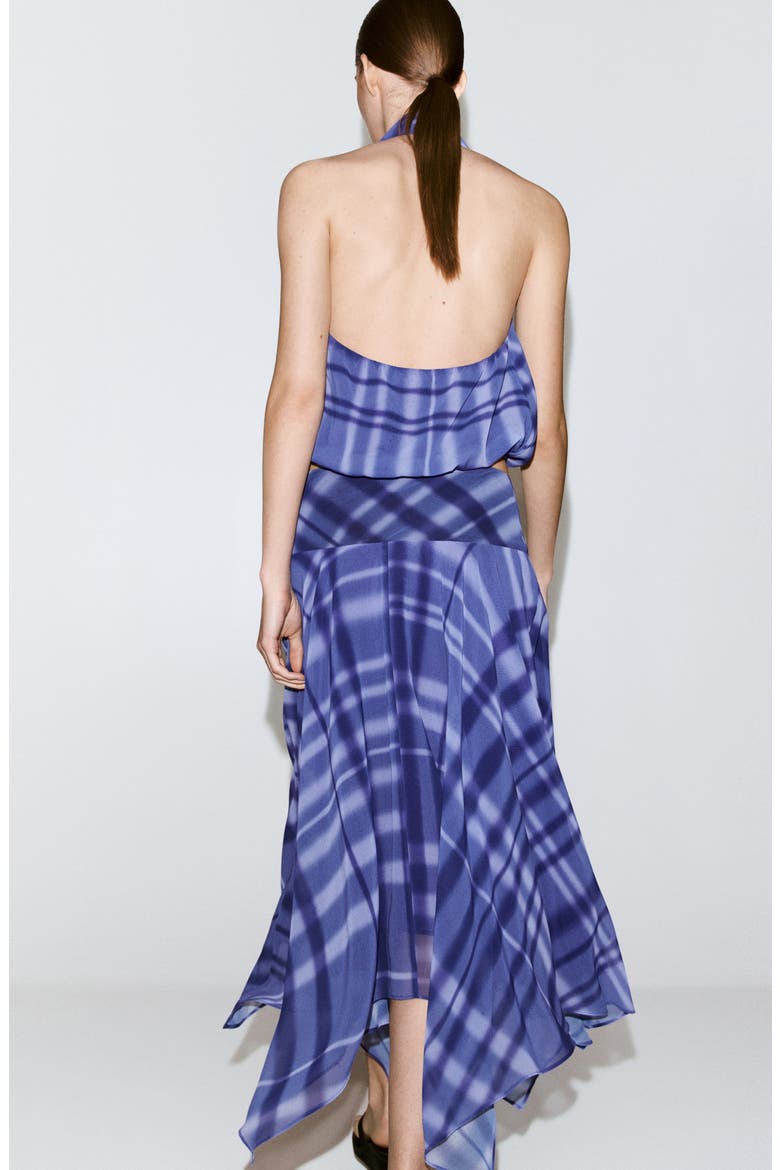 Maxi Flared Skirt, Alternate, color, BLUE