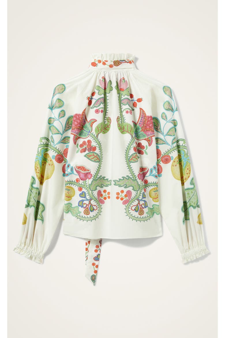 Cerere Blouse Grenadilla Placée Off White, Alternate, color, Off White