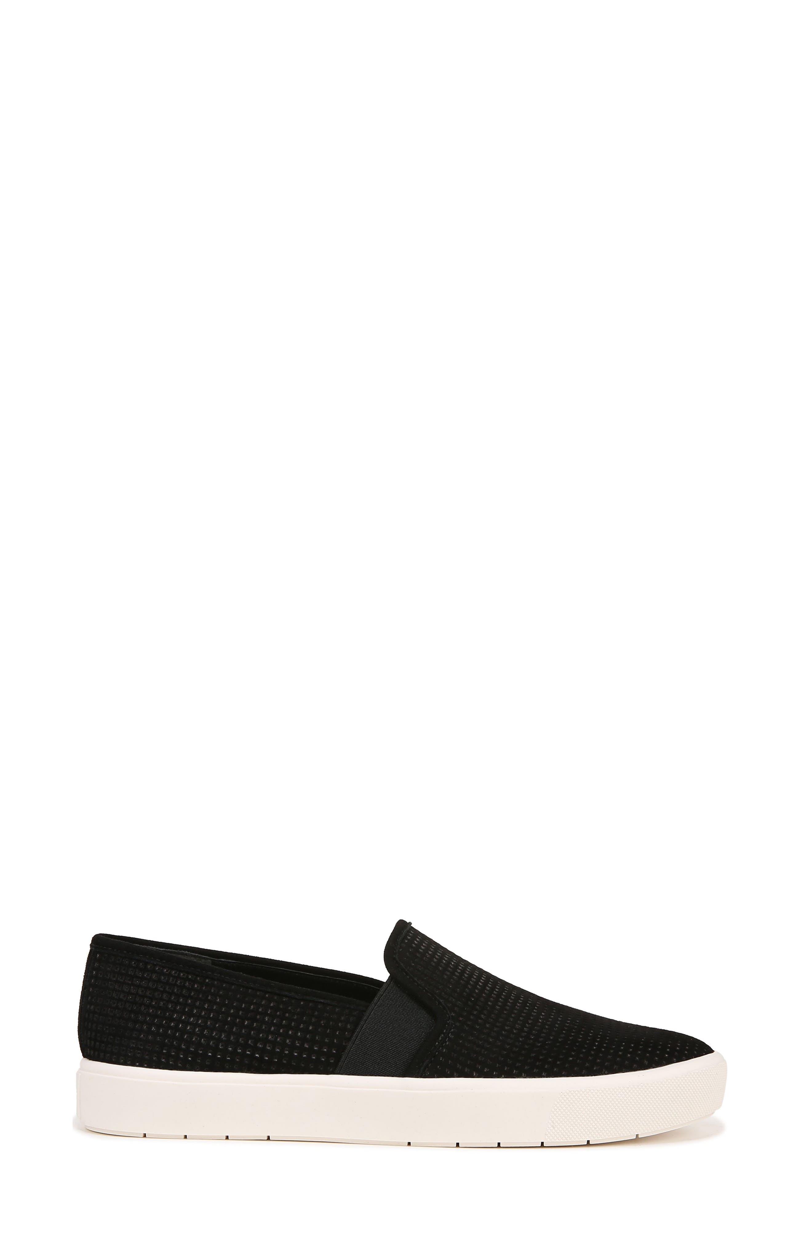Vince Blair Slip-On Sneaker, Alternate, color, Black Perforated Suede