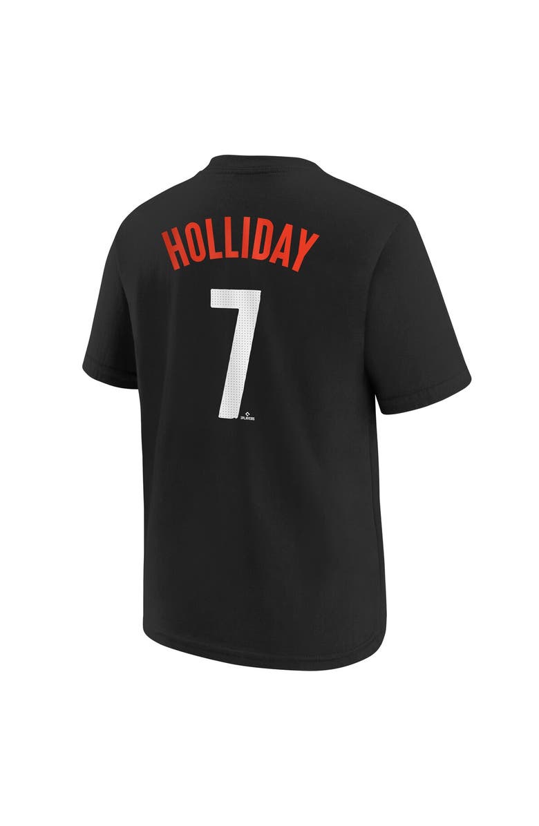Nike Youth Nike Jackson Holliday Black Baltimore Orioles City Connect Player Name & Number T-Shirt, Alternate, color, 