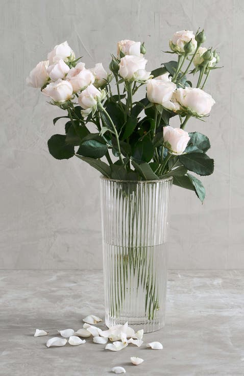 Clear Glass Column Vase