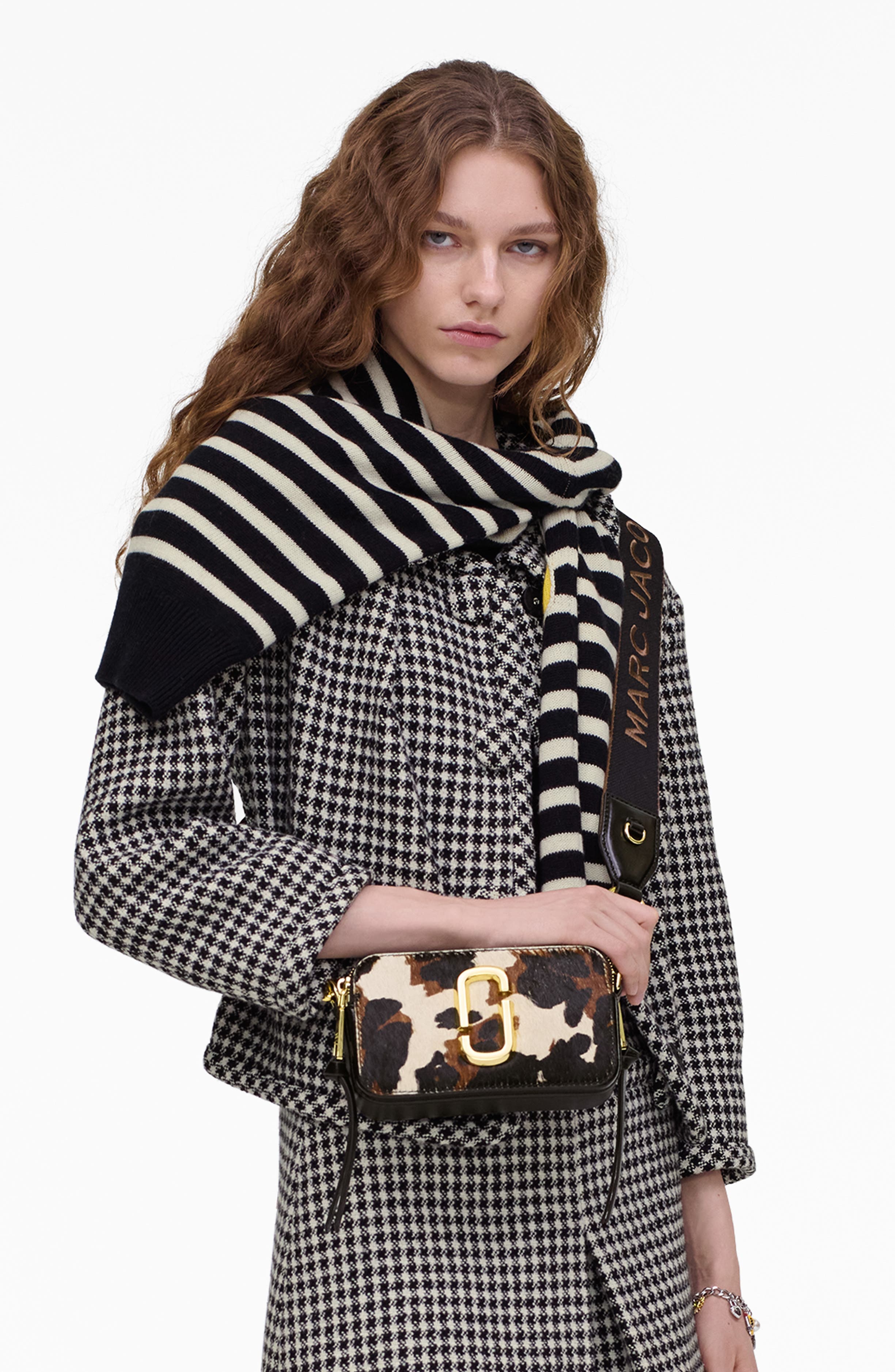 Marc Jacobs 
The Cow Haircalf Snapshot
 Genuine Calf Hair Crossbody Bag, Alternate, color, 