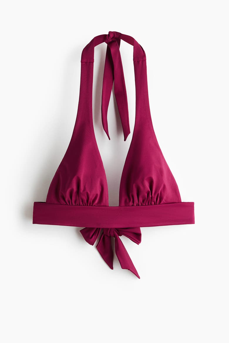Bikini Top, Alternate, color, Plum pink