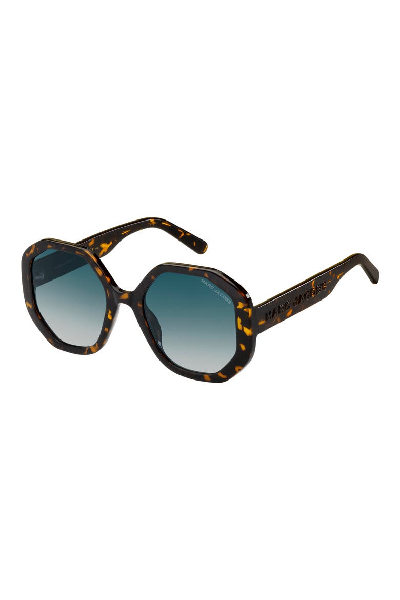 53mm Gradient Round Sunglasses, Alternate, color, 0086-08