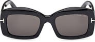 TOM FORD 83mm Square Sunglasses