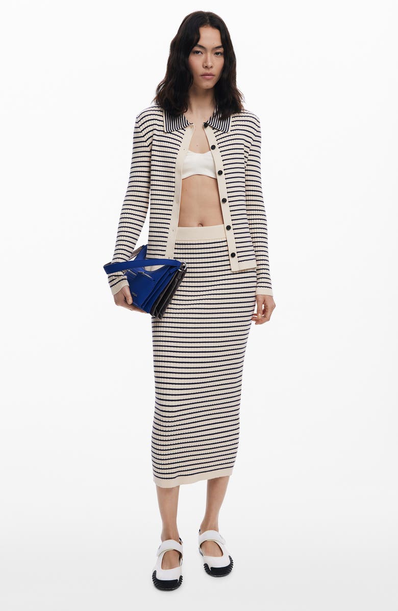 Desigual Thin Gauge Cardigan, Alternate, color, Beige