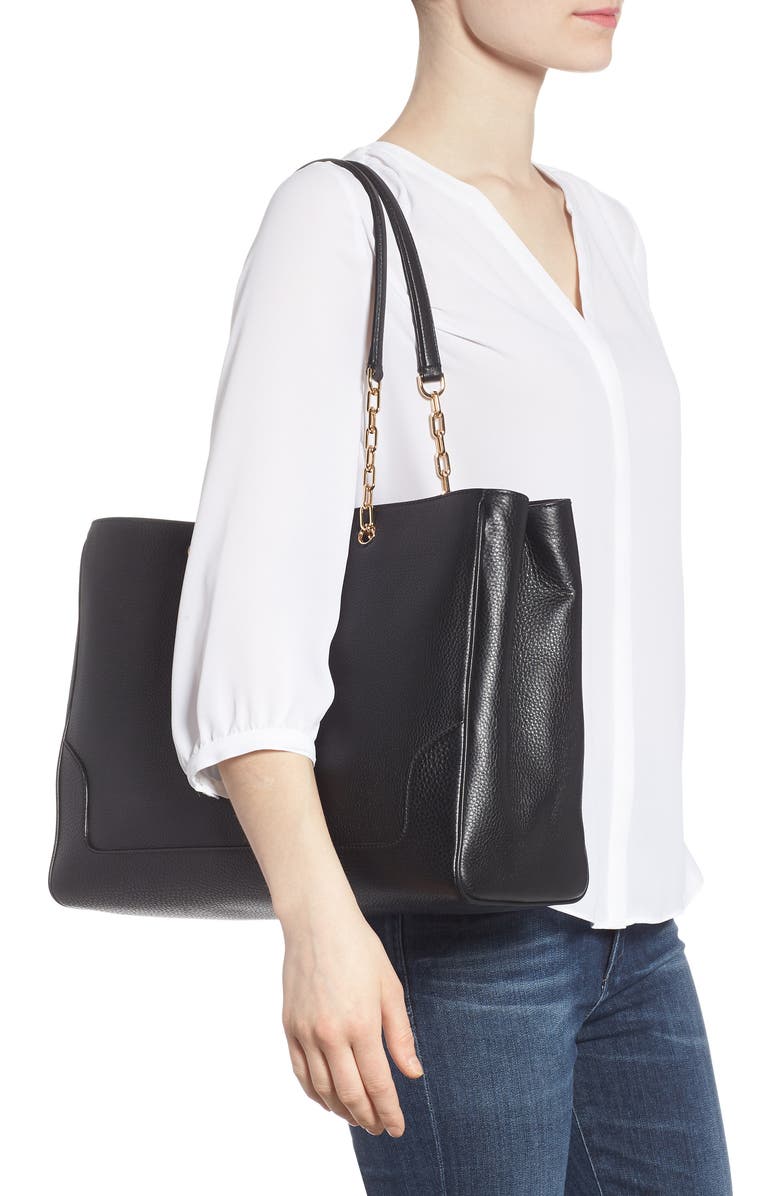 Tory Burch Marsden Pebbled Leather Tote, Alternate, color,