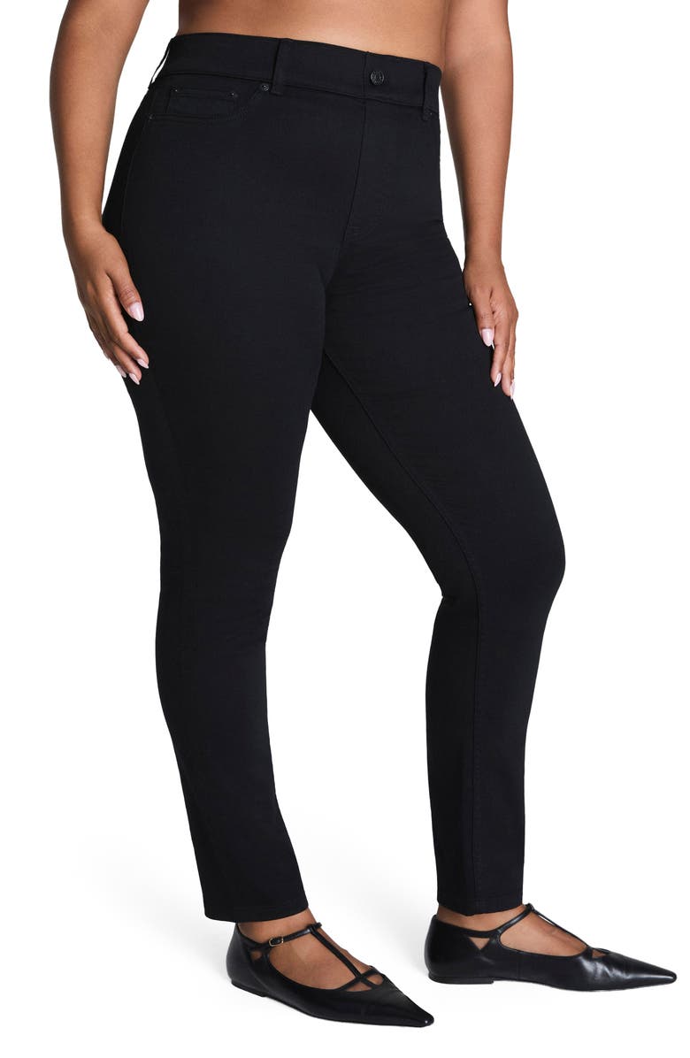 SPANX<sup>®</sup> SPANXshape<sup>™</sup> EveryWear Pull-On Ankle Skinny Jeans, Main, color, Obsidian Rinse