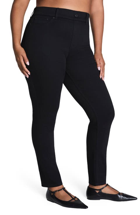 SPANXshape™ EveryWear Pull-On Ankle Skinny Jeans (Obsidian Rinse) (Plus)