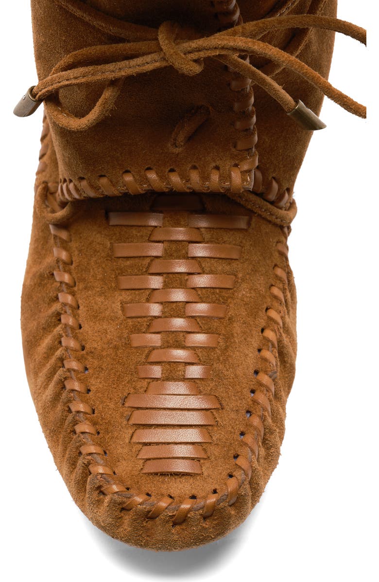 Free People Misty Moc Toe Boot, Alternate, color, Driftwood Tan Suede